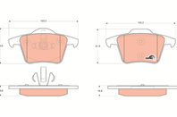 Gdb1566 колодки тормозные дисковые volvo xc90 trw