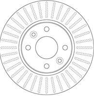Диск тормозной RENAULT KANGOO 08- передний вент.D=258мм.