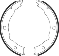 Колодки барабанного ручника GS8683 от производителя TRW