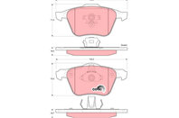 GDB1576_ 1070 00 !колодки дисковые п. Volvo XC90