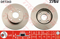 Деталь brake discs (twin)