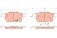 Gdb1388 колодки тормозные передние volvo 272401 trw