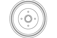 DB4289_барабан тормозной! без ABS Seat Inca  VW Caddy 1.4-1.9D 96&gt