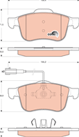 GDB1647_=1183 02 !колодки дисковые п. Alfa Romeo 159 1.9JTDM/2.2JTS 05&gt