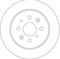 [DF4402] TRW Диск тормозной задний комплект из 2-х шт.