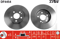 Df4454_диск тормозной передний! mb w245 2.0/1.8cd