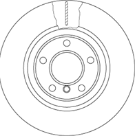 Диск тормозной передний bmw f10 df6616s