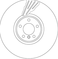 Диск тормозной BMW X5 E70/F15/F85/ X6 E71/F16/F86 передний лев. вент.D=385мм