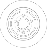 [DF6187] TRW Диск тормозной задний