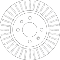 Диск тормозной пер. вент HYUNDAI i20 без ESP 517121J500