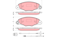 GDB1410_=13.0460-3932.2 [425184] !колодки дисковые п. Peugeot 605 3.0i 97-00