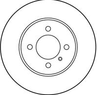 [DF1569] TRW Диск тормозной передний  комплект из 2-х шт.