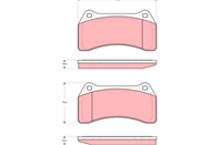 Колодки передние jaguar xj (x350  x358) r 4.2 (05/03-03/09) gdb1512