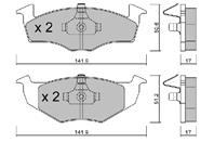 Колодки тормозные SEAT