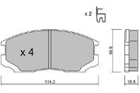 Комплект колодок дисковых