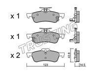 Колодки торм задн Toyota Yaris 05- 13-