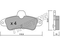 Колодки торм задн Ford Mondeo Cougar 93-00