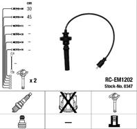 0347 / rc-em1202 комплект проводов зажигания mitsubishi lancer 03- 4g13 4g18/colt/space star 1.3/1....