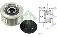 535 0144 10_шкив генератора! Alfa Romeo 147/159/G