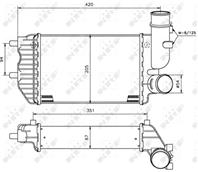 Интеркулер PSA Boxer  FI Ducato