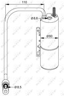 Осушитель opl signum 03-/vectra c 02-/saab 9-3 02-