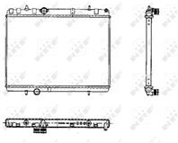NRF 50435_радиатор системы охлаждения! Peugeot 40