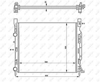 Nrf 53002_радиатор системы охлаждения! renault ka