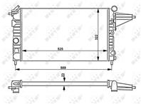 NRF 58775_радиатор системы охлаждения! Opel Vectra 1.4/1.6 88-95