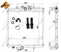 NRF 509523_радиатор системы охлаждения! без AC Pe