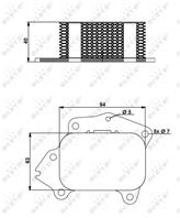 NRF 31174_радиатор масляный! Citroen Berlingo  Pe