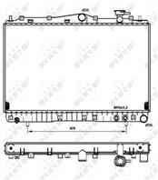 NRF 53259_радиатор системы охлаждения! АКПП Hyund