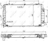 NRF 50528_радиатор системы охлаждения! АКПП Audi