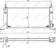 NRF 509500_радиатор системы охлаждения! Ford Esco