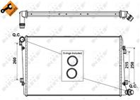 NRF 53813_радиатор системы охлаждения! VW Passat/