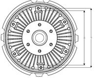 Муфта вентилятора радиатора (240mm) mercedes actros mp2 / mp3 om541.94
