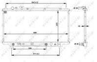 NRF 53519_радиатор системы охлаждения! Mazda 323