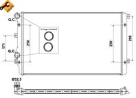 NRF 53406_радиатор системы охлаждения! VW Golf V/