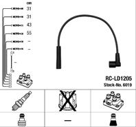 RC-LD1205 (6019) LADA Niva 1.7i 02- к-т проводов