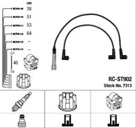 [RC-ST902] Провода высоковольтные  комплект NGK VW POLO CLASSIC (6KV2) / 60 1.4 (APQ  ANW  AUD  AKK 