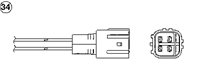 Лямбда-зонд TOYOTA Avensis (T220) (пр-во NGK)