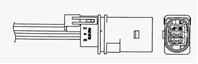 0033 / lza17-vw1 лямбда-зонд audi: a3 (8p1) 2.0/2.0 tdi/2.0 tdi quattro/2.0 tdi quattro 03-  a3 spo