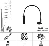 4054 / rc-ld1203 комплект проводов зажигания bmw e46/e39/e38/e65/e53/rover 75 2 0d/3 0d/td