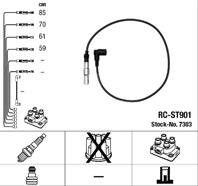 [RC-ST901] Провода высоковольтные  комплект NGK VW POLO CLASSIC (6KV2) / 60 1.4 (APQ  ANW  AUD  AKK 