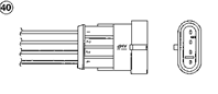 Oza675-ee1 (7978) fiat grand punto 1.4i 05- (4) лямбда-зонд