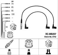 [rc-mb207] провода высоковольтные  комплект ngk