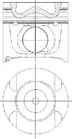 Поршнекомплект Renault Laguna II (BG0/1_) 2.0 dCi 16V M9R740 d84.0 STD (82 00 584 249) Nural