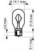 SCT 202402 (W16W 12V 16W W2.1x9.5d) (10шт./кор.)