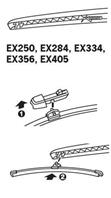 Щетка стеклооч. каркасная ef задняя 330mm cross pi