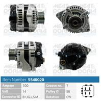 Генератор 14V 100A Toyota Land Cruiser (J12)  Hiac