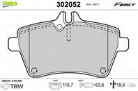 Колодки тормозные MERCEDES A-CLASS W169/B-CLASS W245 1.5-2.0 04- передние